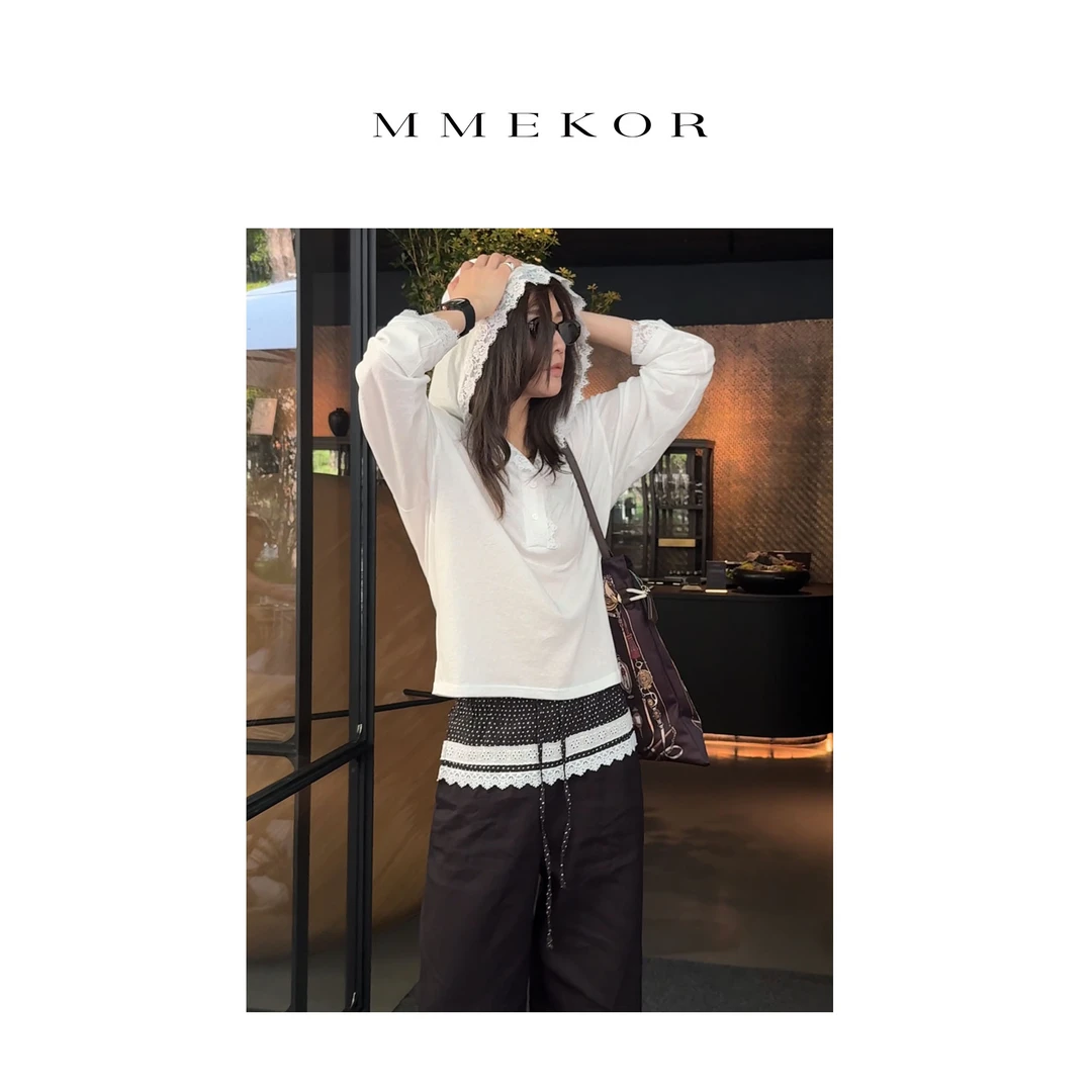 MMEKOR“早安公主”T恤 2025新款活力常青藤长袖 89592