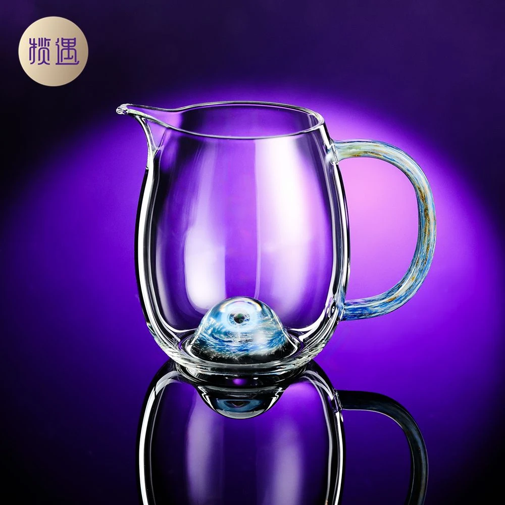 禾器新款紫金标星环怡然茶海公道杯玻璃家用和器茶具分茶器