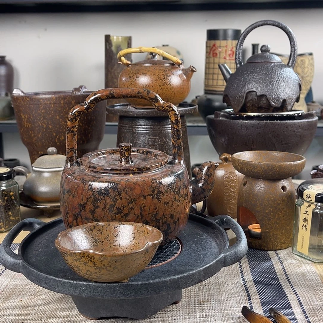 壶紫砂粗陶实用茶壶