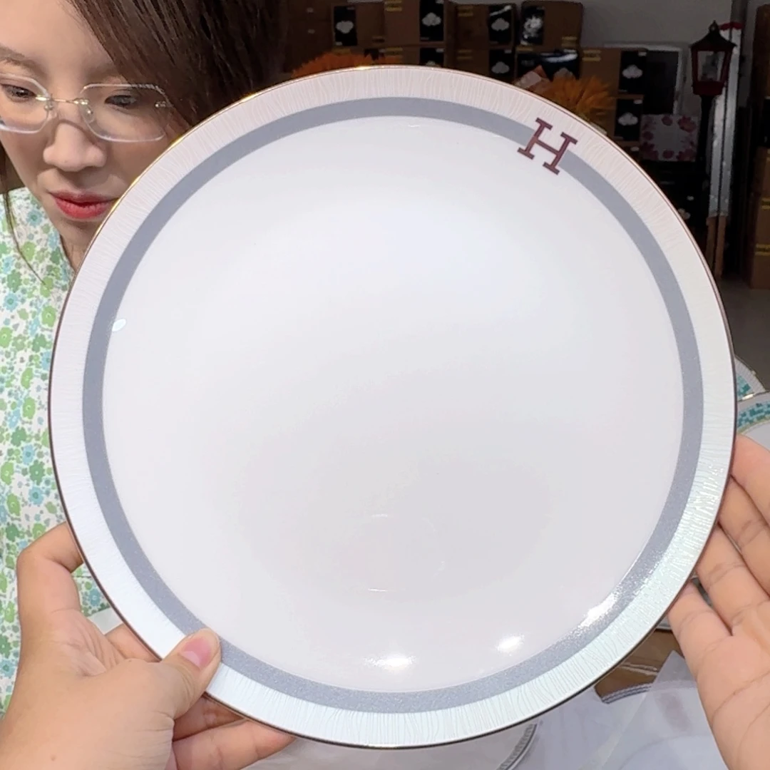 骨瓷高骨10.5英寸平盘27cm一个外贸骨瓷