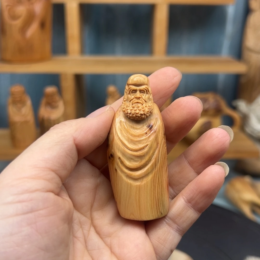 木崖柏木摆件手把件