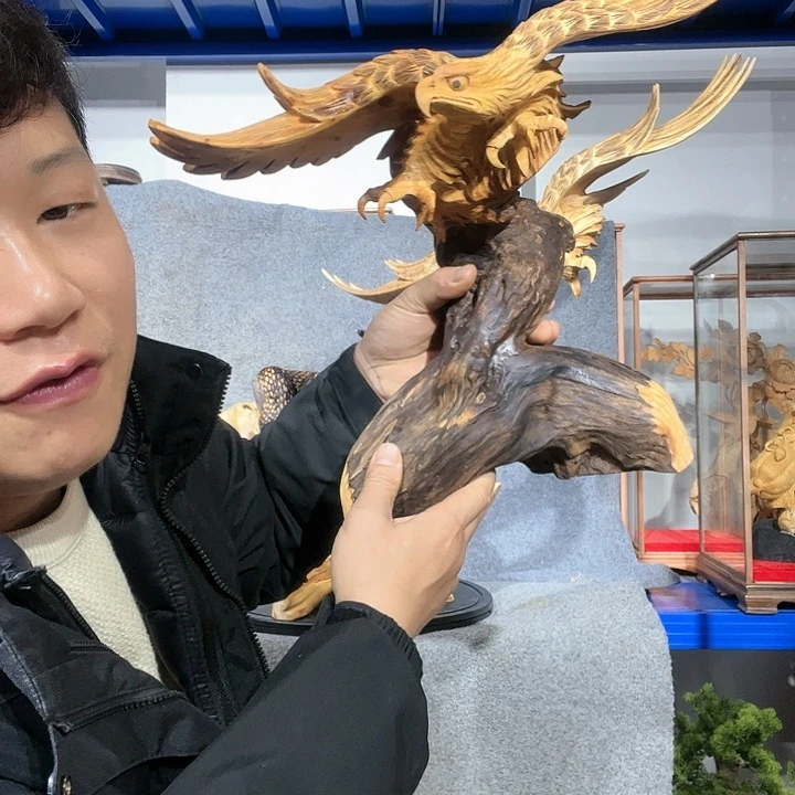 木成*老鹰摆件工艺品摆件创意1280