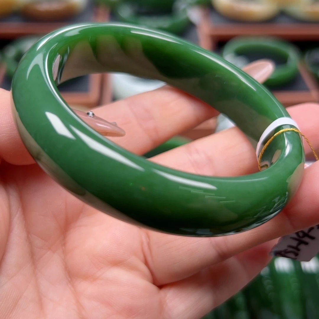 未镶嵌手镯和田玉（碧玉）6162圈口