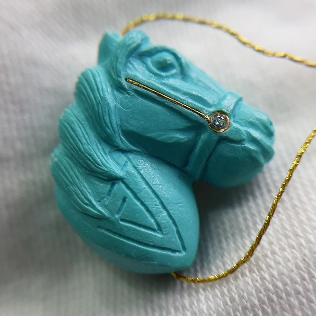 未镶嵌绿松石珠宝奇石