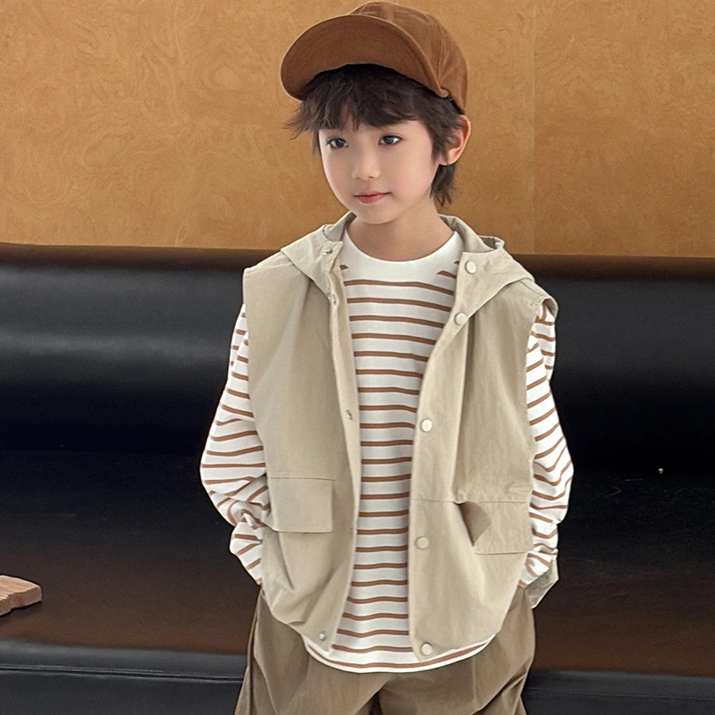 243010儿童洋气时尚春秋百搭休闲韩版马甲