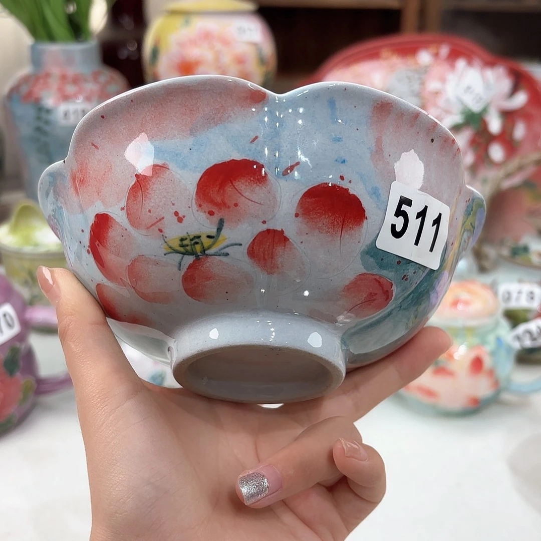 景德镇手绘高温釉下彩陶瓷茶具