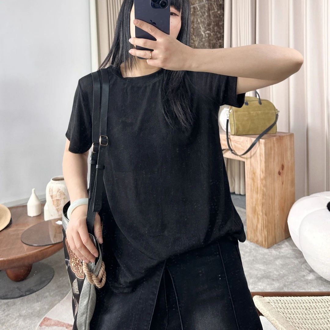 infobyfive2025夏季新款七代简约百搭冰皮短袖圆领T恤NF0504116