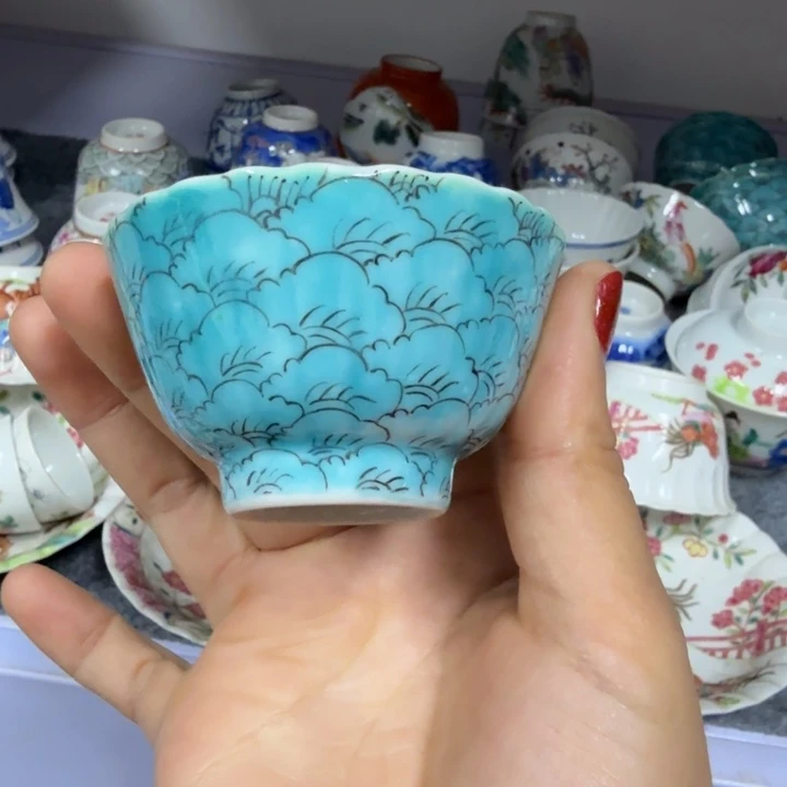 景德镇陶瓷杯子盖碗