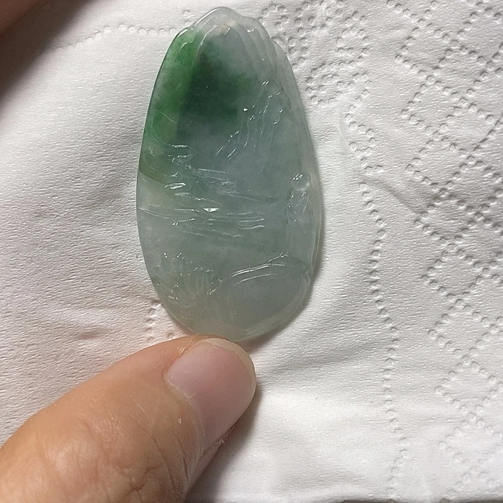 翡翠未镶嵌颈饰定制毛货