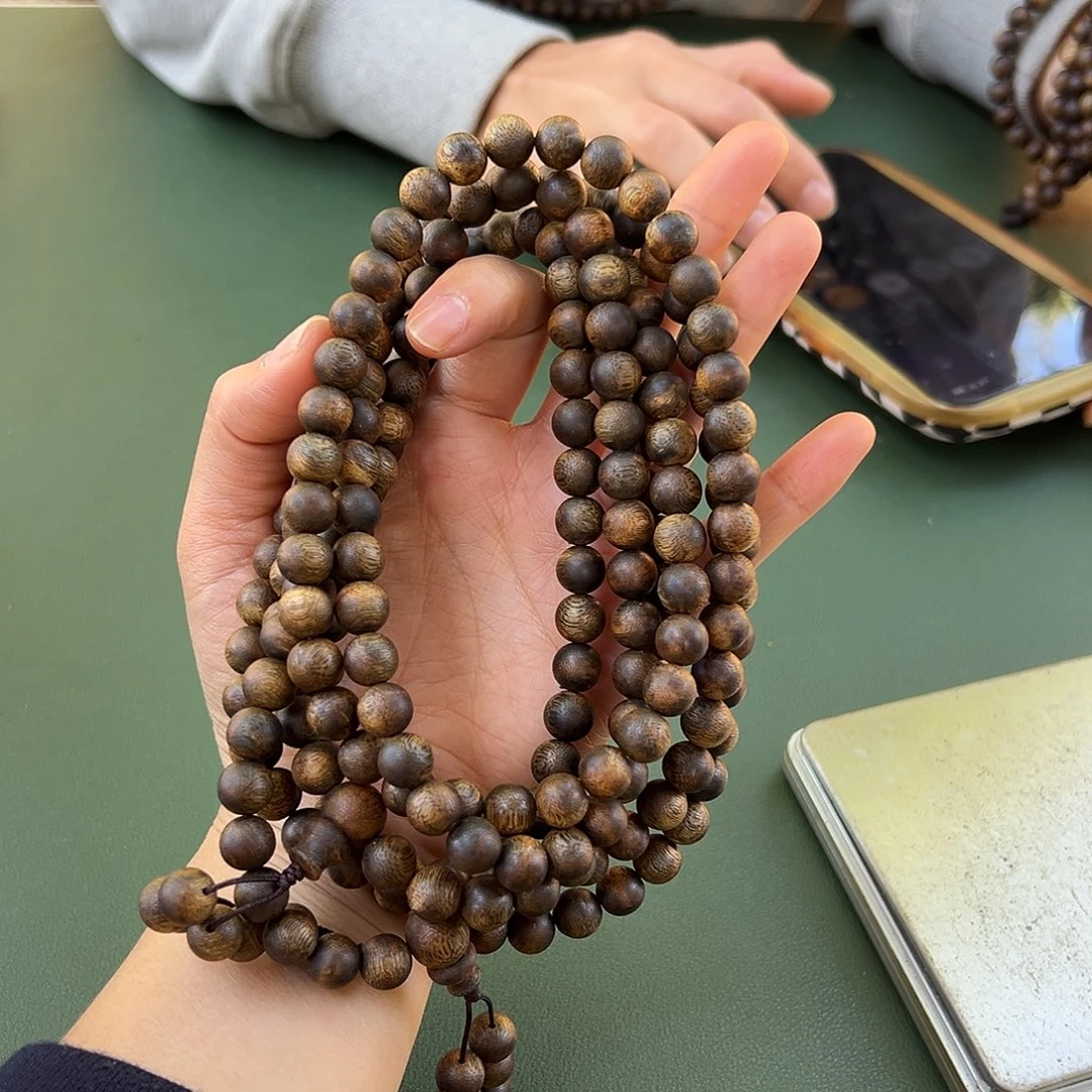 沉香手串乌身35克卡0.9多样性发一条