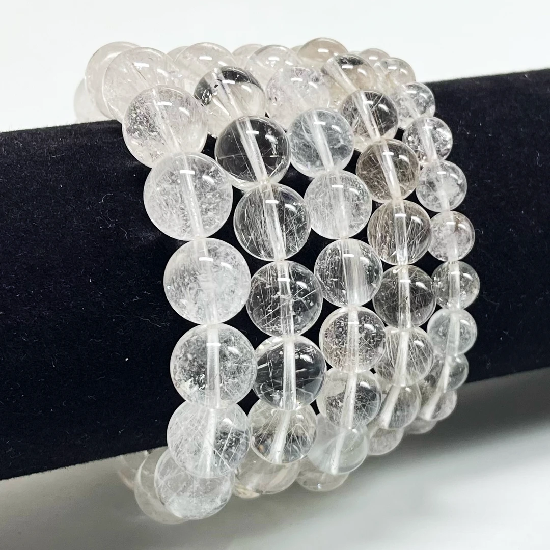 0718轻奢珠宝天然喜马拉雅水晶单圈手链冰透温柔清冷串 多样性发1