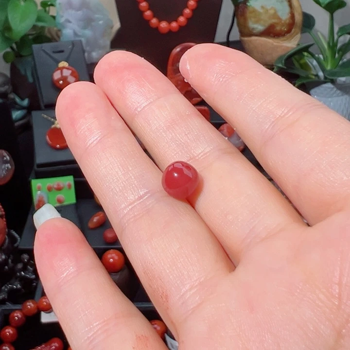 南红玛瑙单珠未镶嵌