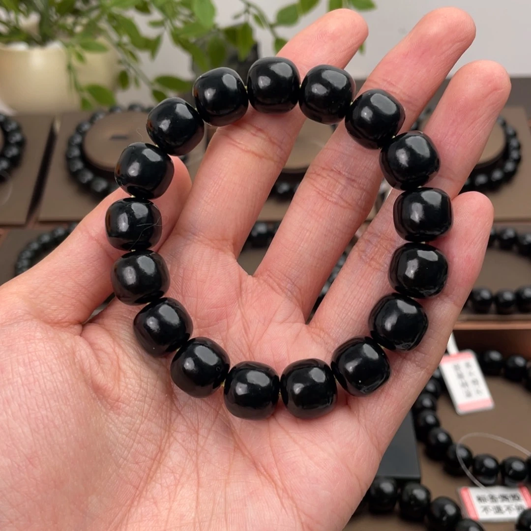 和田玉未镶嵌手链塔青入门级卡13