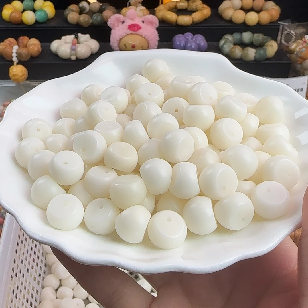 菩提根/象牙果手串卡14大白兔蒜瓣100颗