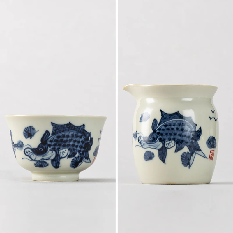 月记窑 柴烧“鱼藻汉瓦”套组系列单件