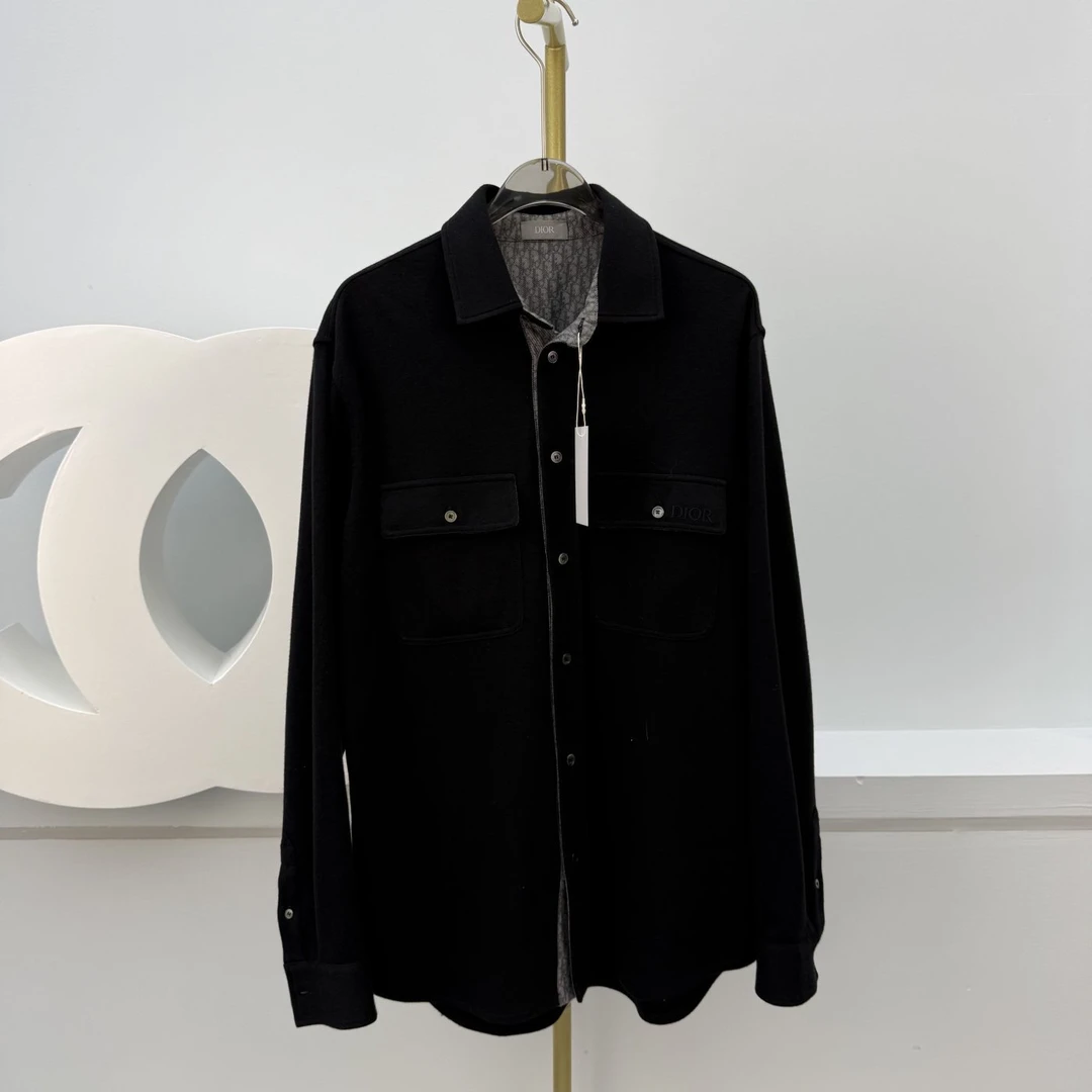99新 DIOR/迪奥 内里满印老花衬衫A3229尺码xxs胸围50衣长75