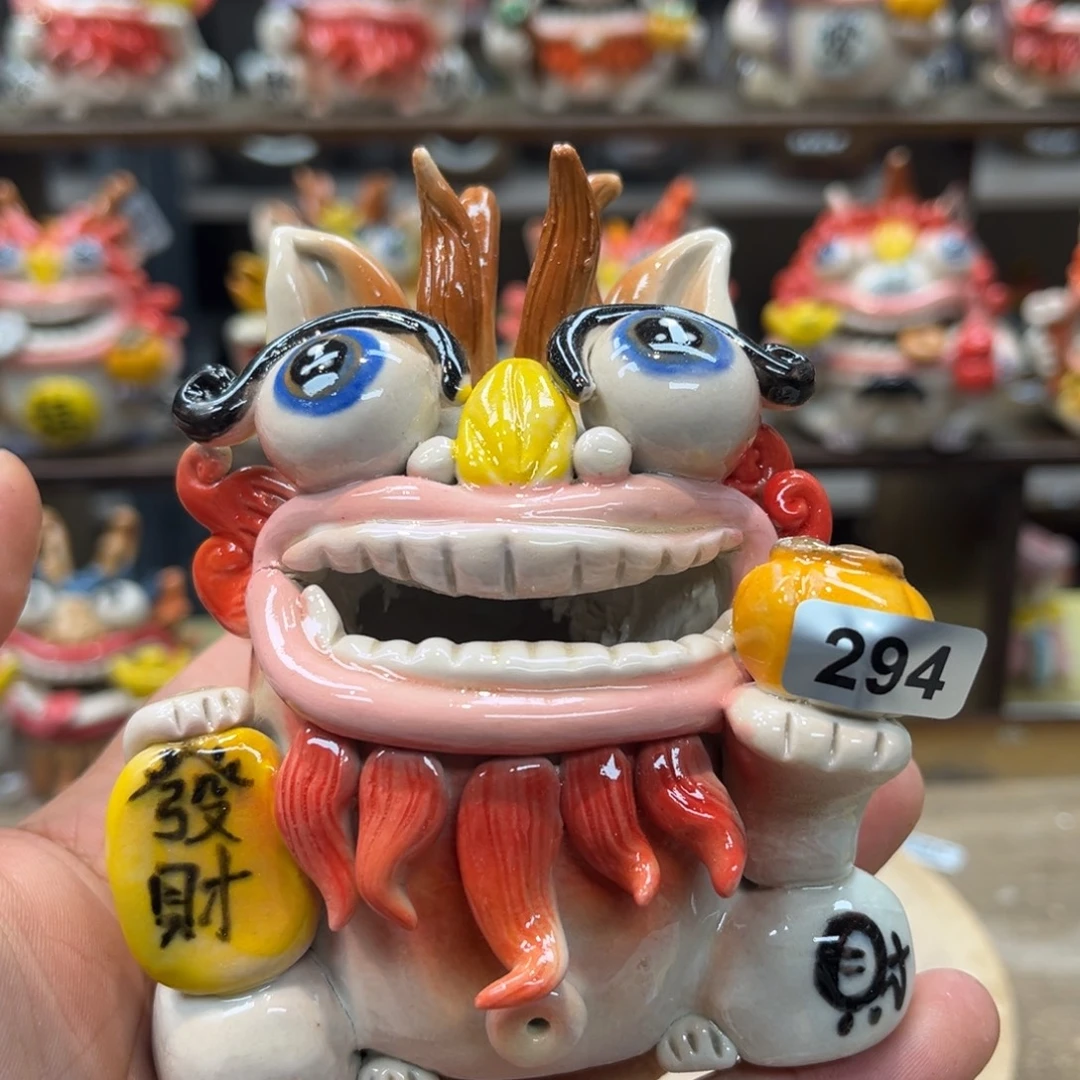 摆件纯手工抽象陶瓷摆件294