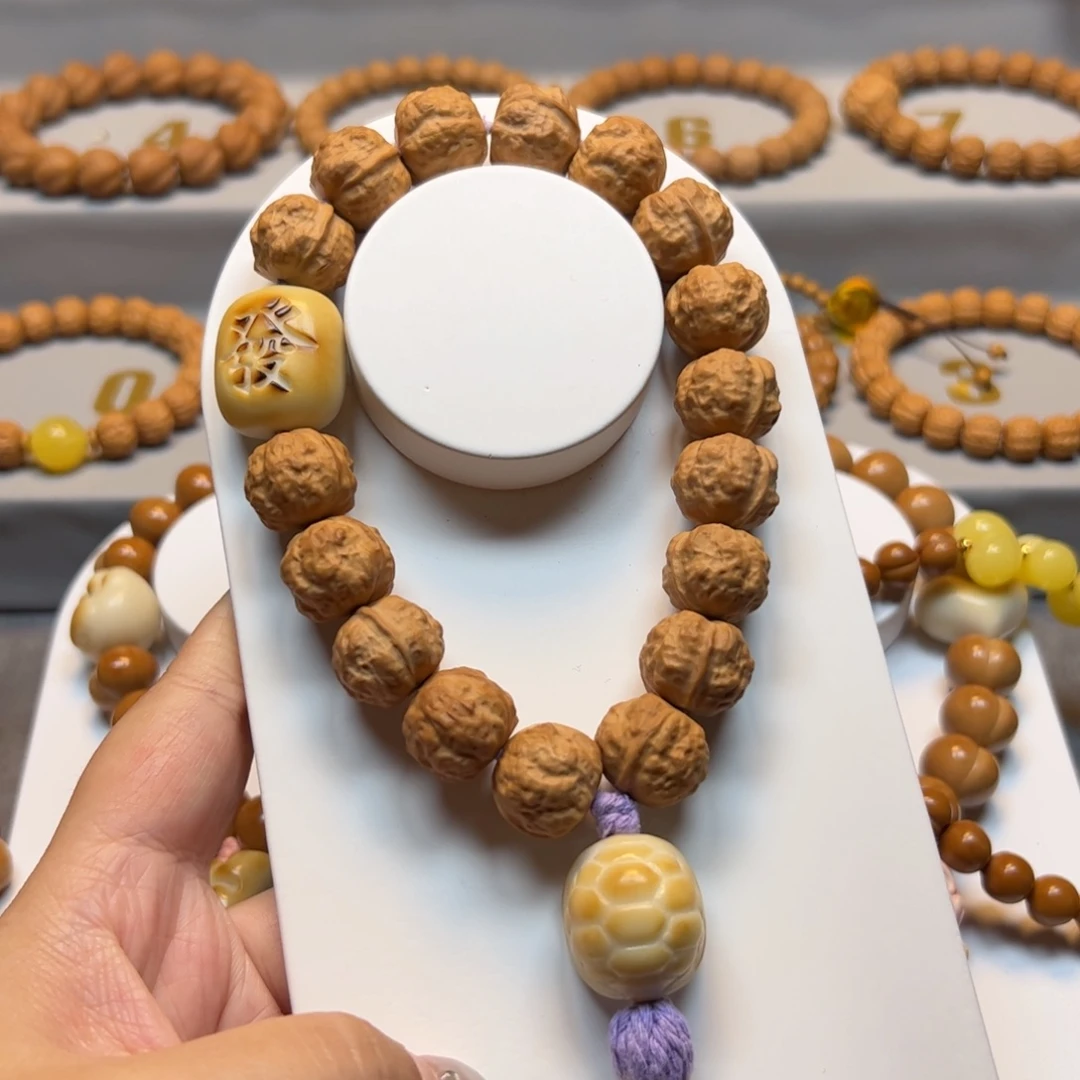 猴头核桃手串17哑光禅宗福利