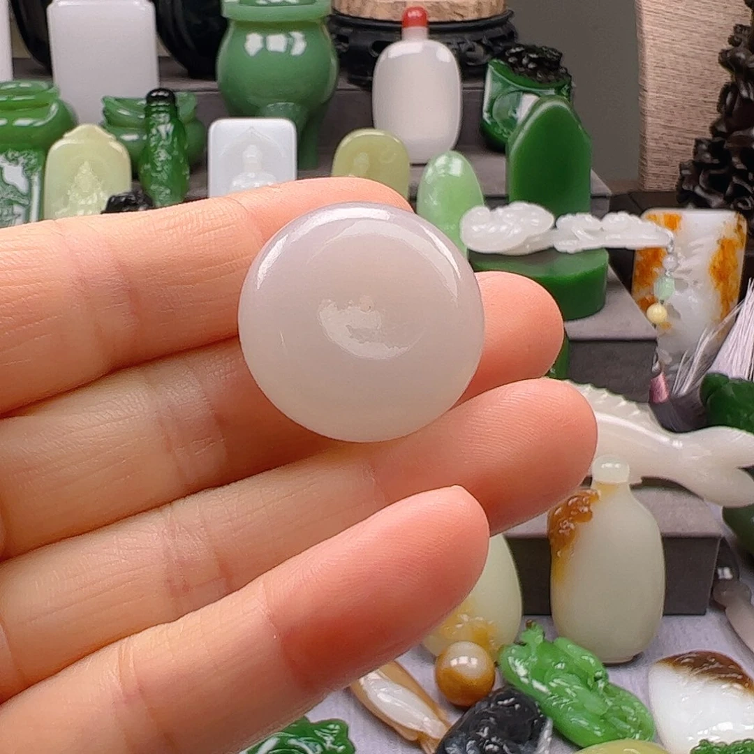 和田玉未镶嵌颈饰李***了