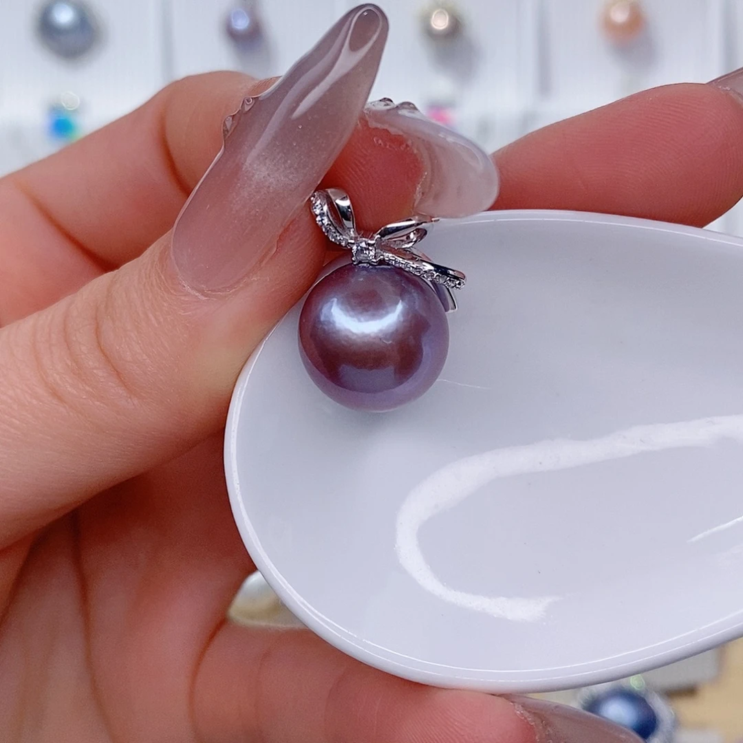 吊坠(赠链)银S925镶嵌淡水珍珠13
