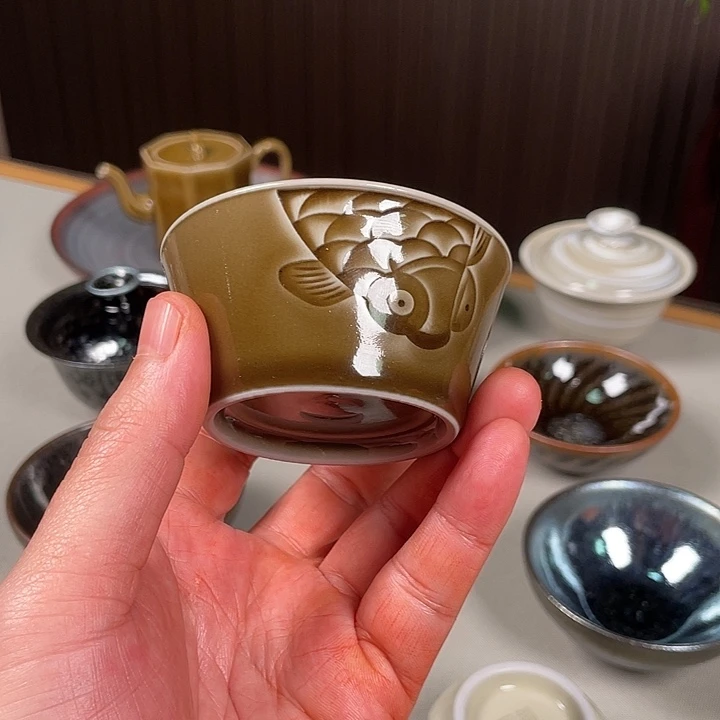 红***栈茶盏邹光辉龙窑柴烧