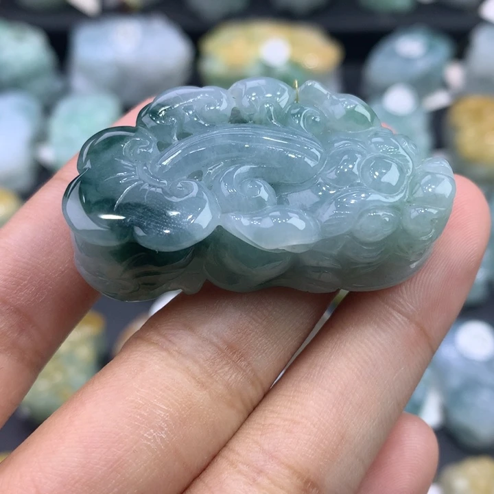 翡翠未镶嵌颈饰天然缅甸翡翠