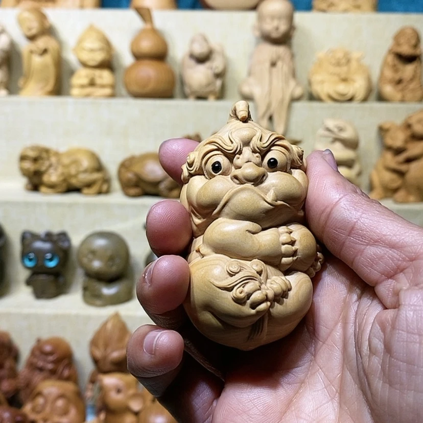 【闪购商品】黄杨木笪*某貔貅手把件加补金钱龟差价