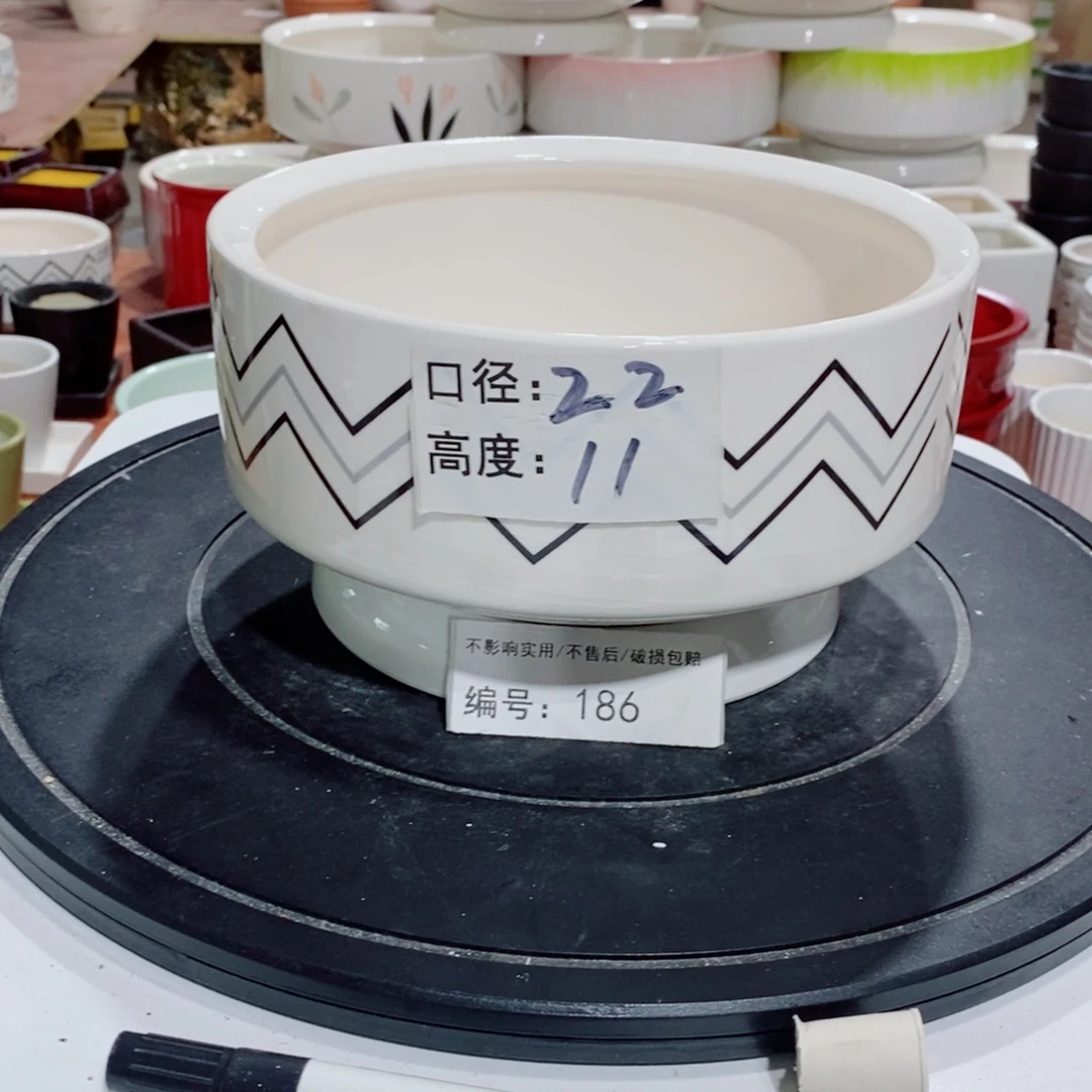 微瑕花盆-186-口22×11-1个