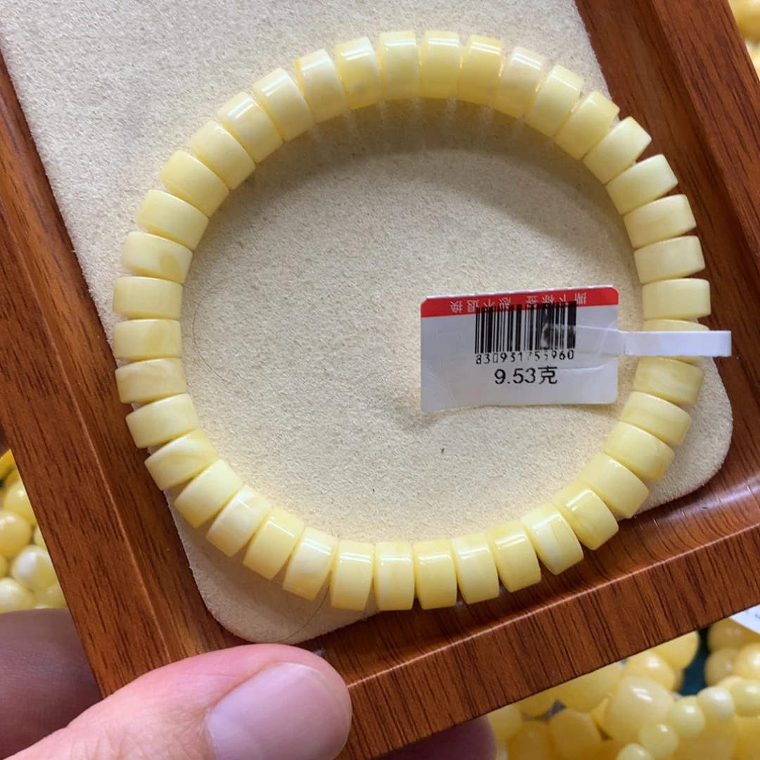 未镶嵌蜜蜡手链蜜蜡