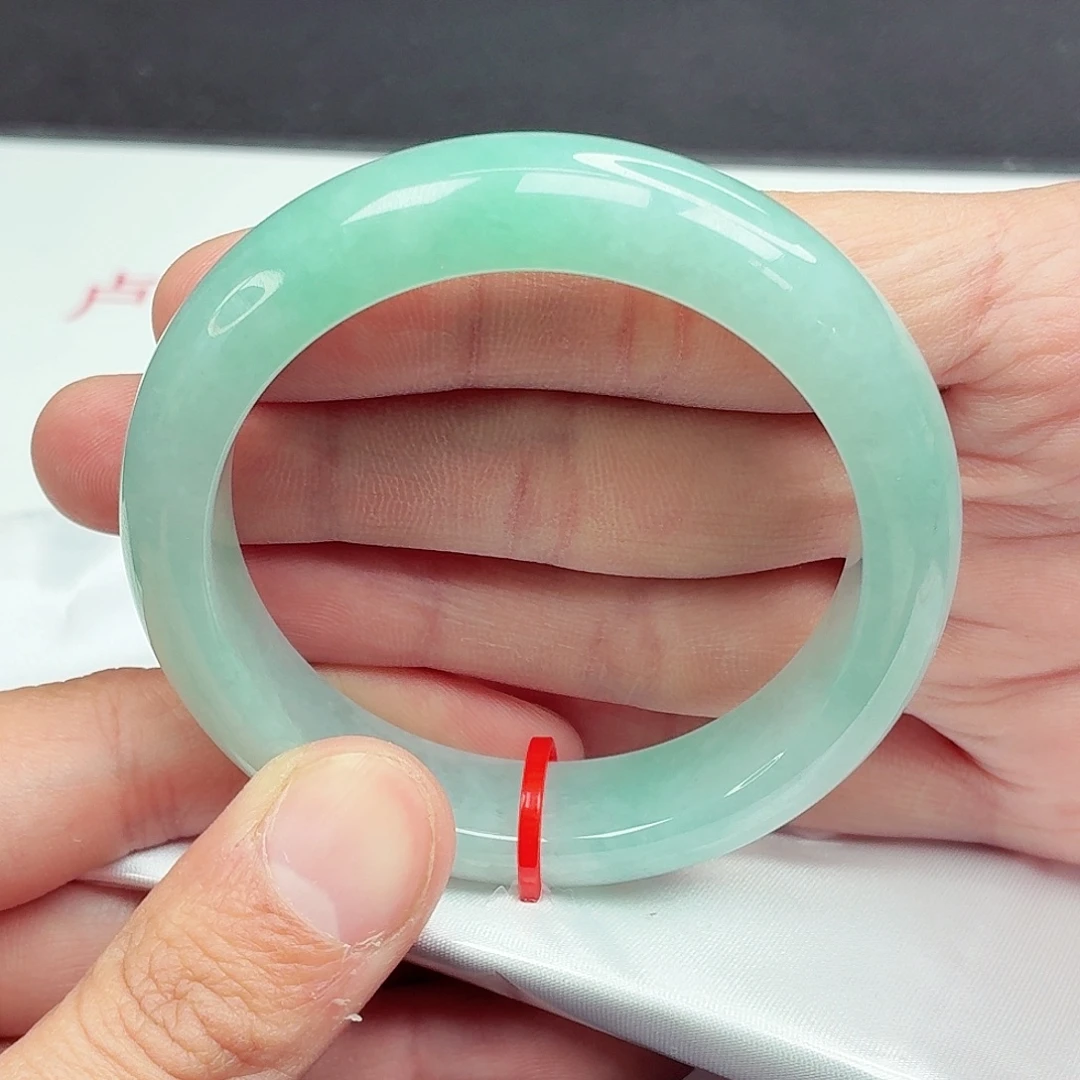 翡翠未镶嵌手镯53.8圈口