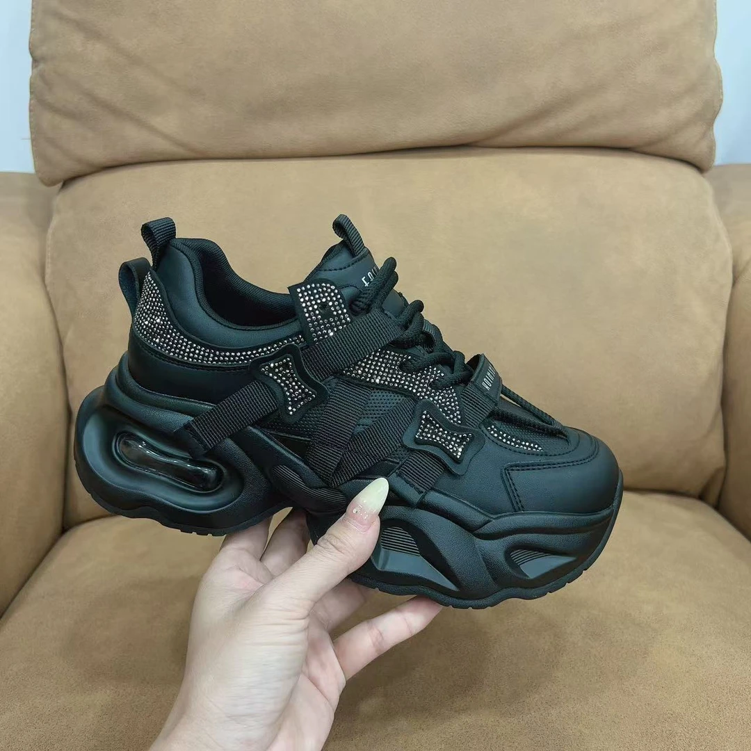 刘胖胖#秋季新款老爹鞋百搭舒适防滑厚底休闲鞋A21