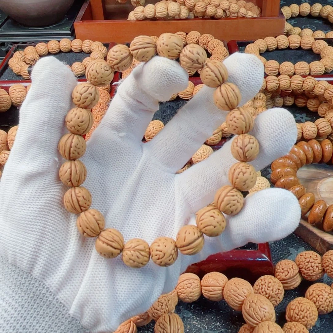 桃核手串赤**星野生桃核