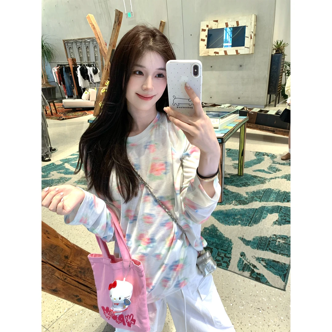 叁月芹菜 清仓no退no换！长袖T恤女上衣单穿叠穿百搭T恤秋季新款