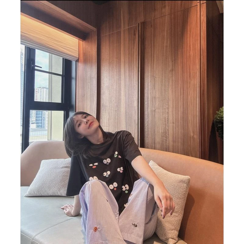 BETTER JOELAY -【小小生物链】高端高级感宽松简约风休闲裤WL9993