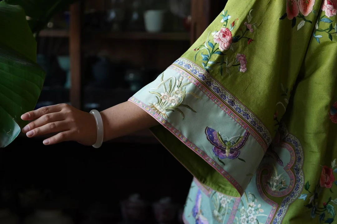 【春晓曲】葳蕤中国风中式服装圆领斜襟上衣女服（衣长77胸围120）