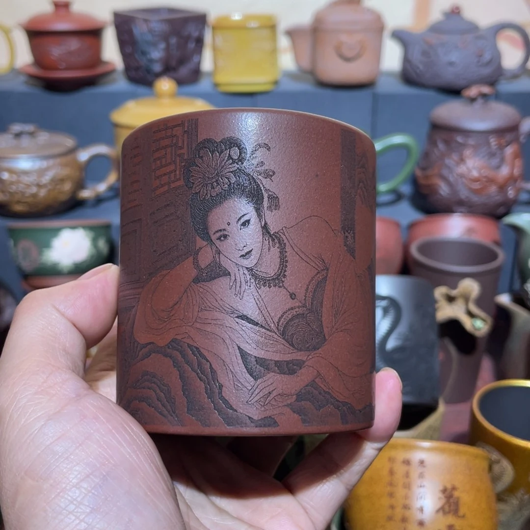 原矿紫砂手工主人杯
