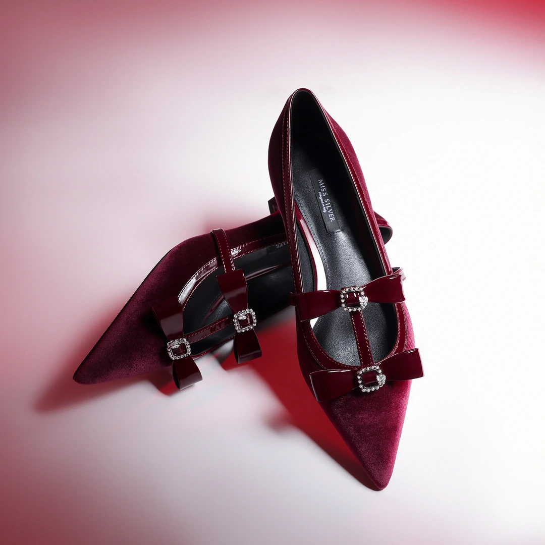 MISSSILVER2025春季新款洋气粗跟单鞋气质时尚潮流低跟法式女鞋