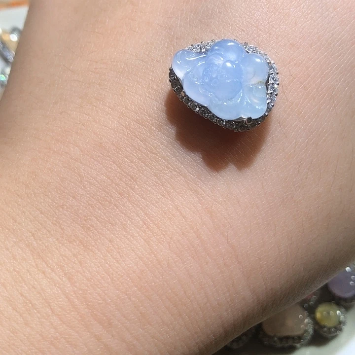 清***谨翡翠未镶嵌颈饰翡翠