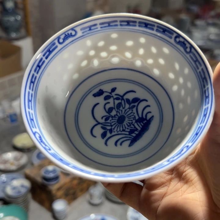 玩玉的5寸兰花饭碗