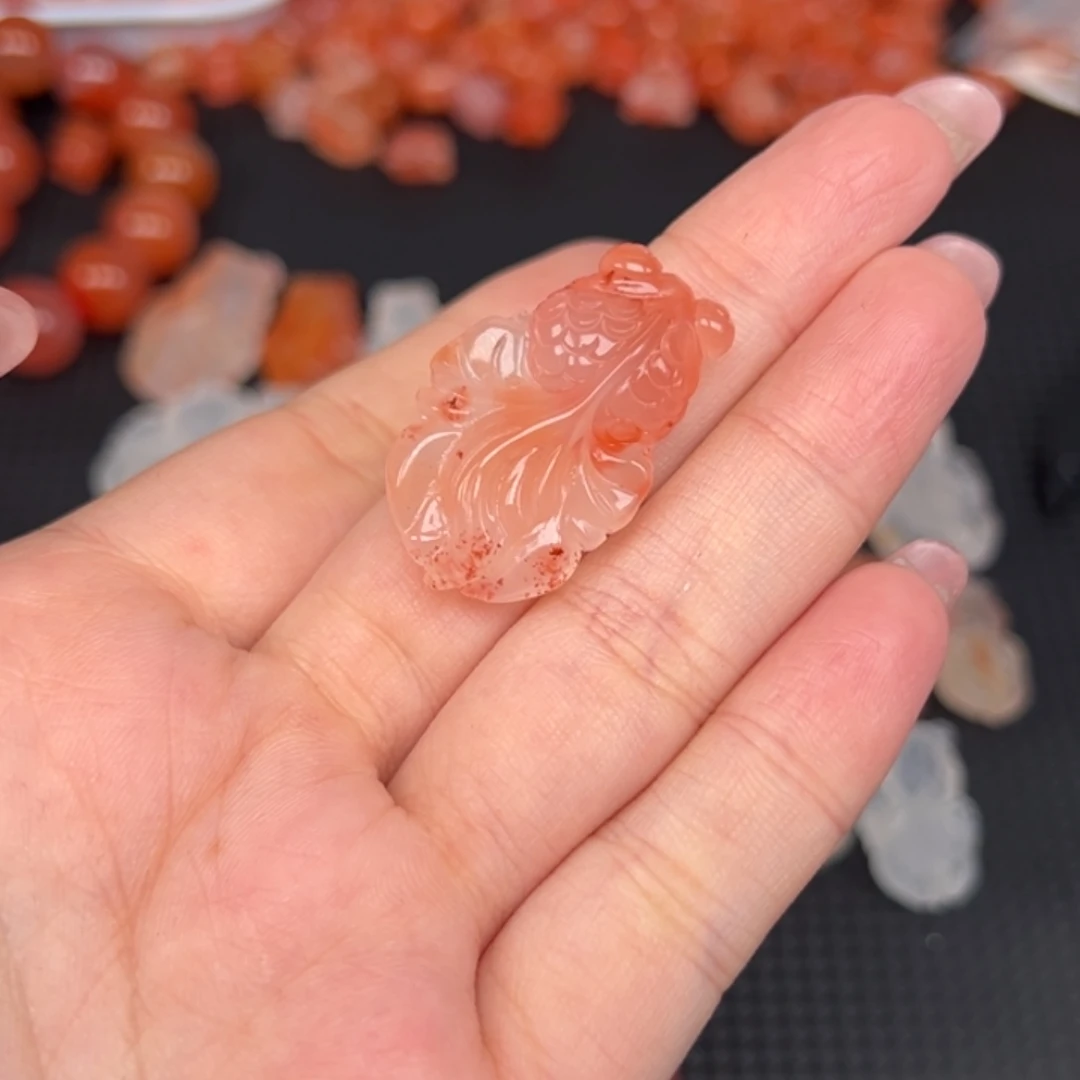 雨***洛南红玛瑙未镶嵌吊坠(不含链)