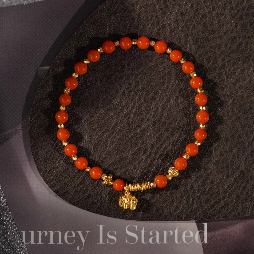 【吉象送才】南红圆珠手串（天然珠宝多样性发其一）