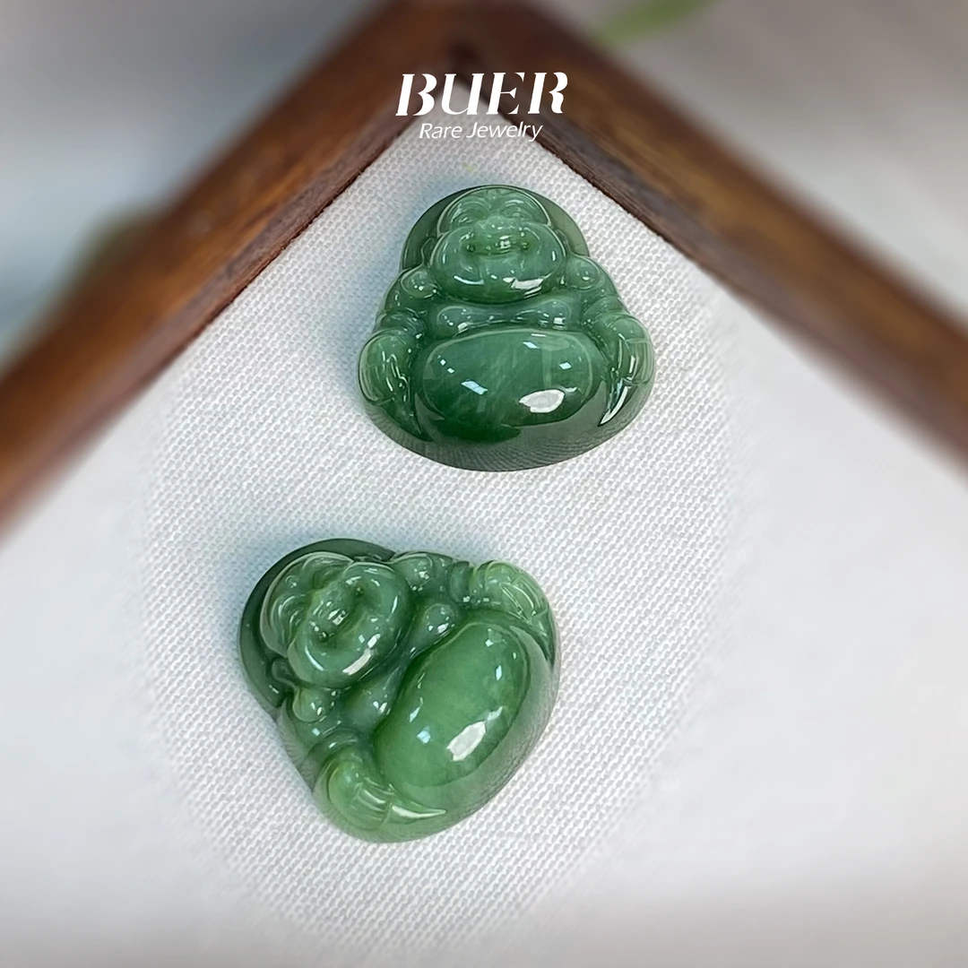 【不二】和田玉碧玉吊坠(佛公-多样性发其一)