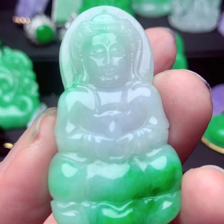 翡翠未镶嵌吊坠(不含链)