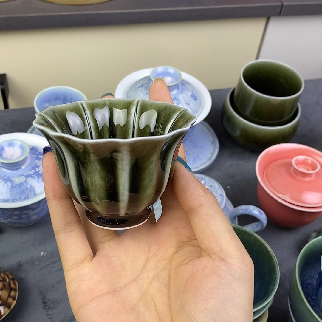 景德镇高温颜色釉茶杯