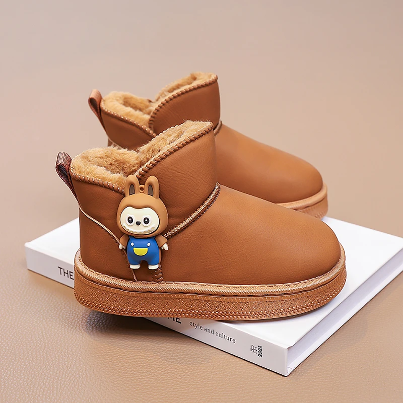 UGG女童鞋棉鞋冬季2025新儿童加绒厚保暖棉靴防滑加厚联名科恩达