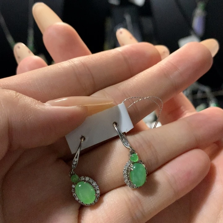 翡翠银S925镶嵌戒指