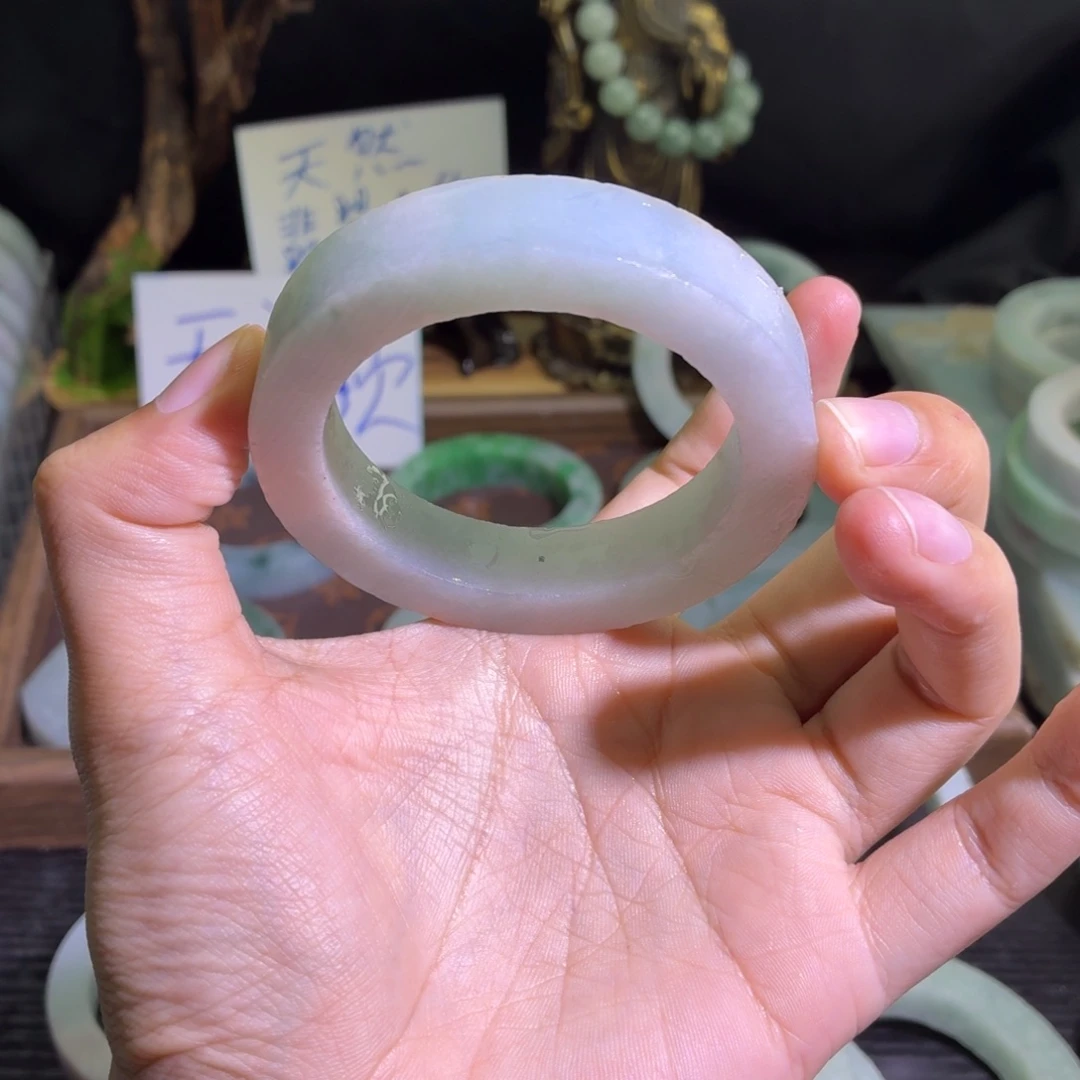 定制翡翠未镶嵌翡翠A货毛胚手镯定制
