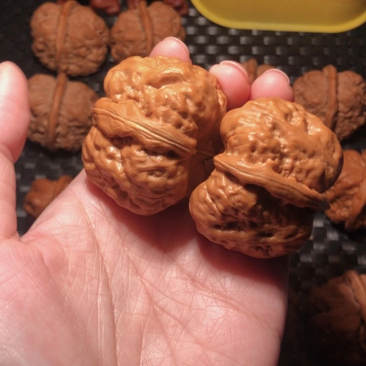 战***佛文玩核桃把件蛤蟆