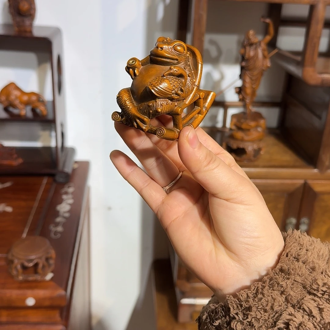 廷***轩木复古装饰摆件香插高6厘米