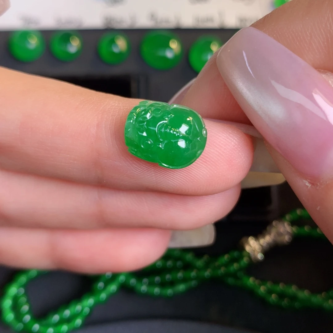 翡翠裸石11.29-8.93/4.45翡翠翡翠